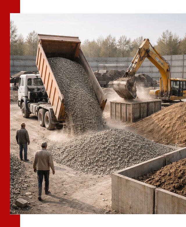 Доставка нерудных материалов с погрузкой и разгрузкой в Элисте