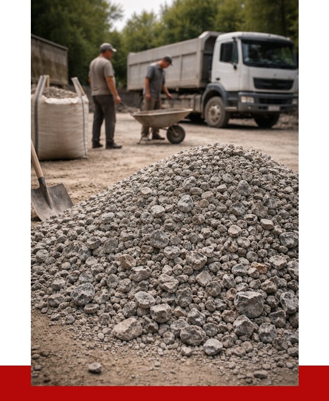 Гранитный щебень фракция 20-40 в Элисте от 3314 руб. ПРОНЕРУДЭлс