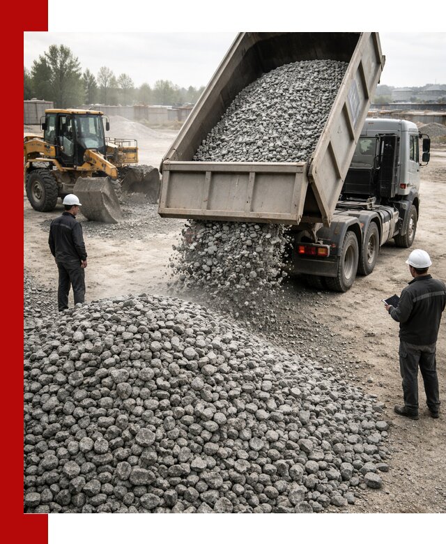 Доставка гранитного щебня фракции 20-40 в Элисте