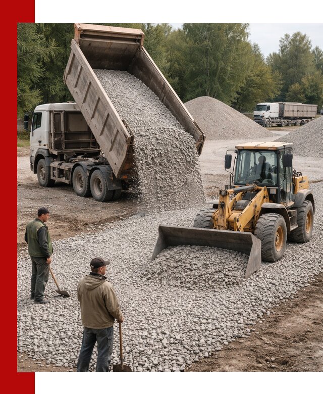 Купить гравийный щебень фракция 20-40 в Элисте с доставкой