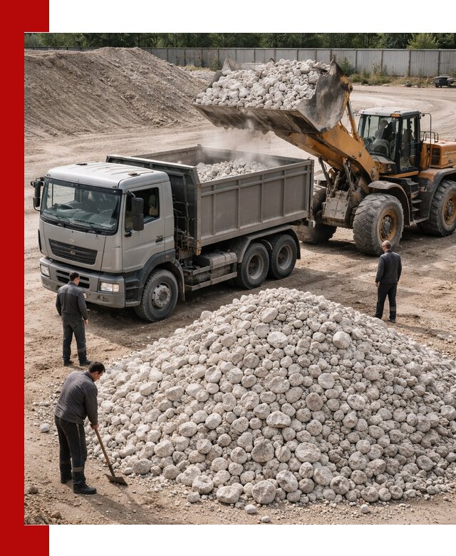 Известняковый щебень фракция 70–150 с доставкой в Элисте