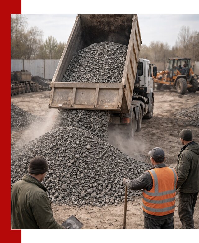 Доставка шлакового щебня в удобные сроки по выгодной цене в Элисте