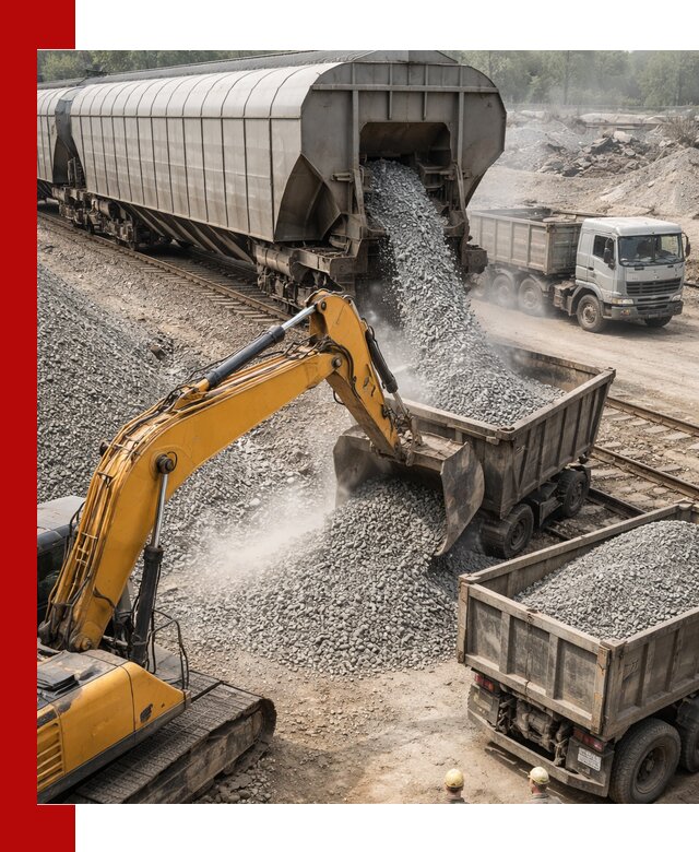 Доставка железнодорожного щебня в Элисте крупными партиями быстрого отгруза