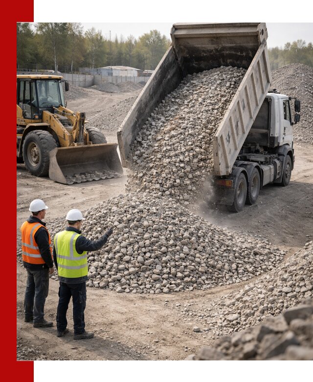 Вторичный щебень фракция 40–70 доставка в Элисте