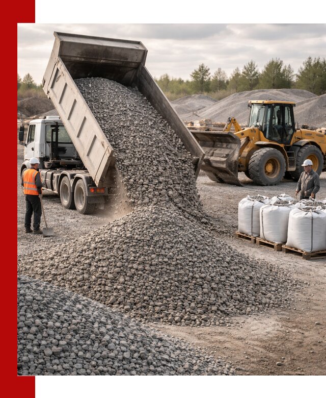 Бетонный щебень фракция 5–20 с доставкой в Элисте