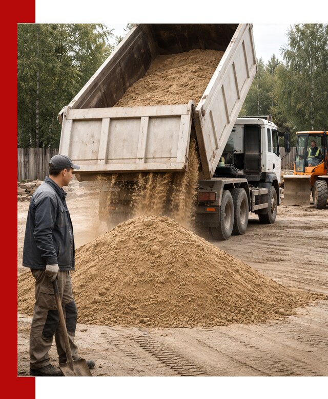 Доставка и продажа песка с разгрузкой в Элисте