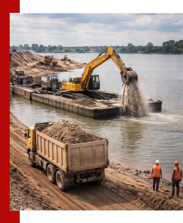 Намывной песок с доставкой в Элисте оптом и в розницу