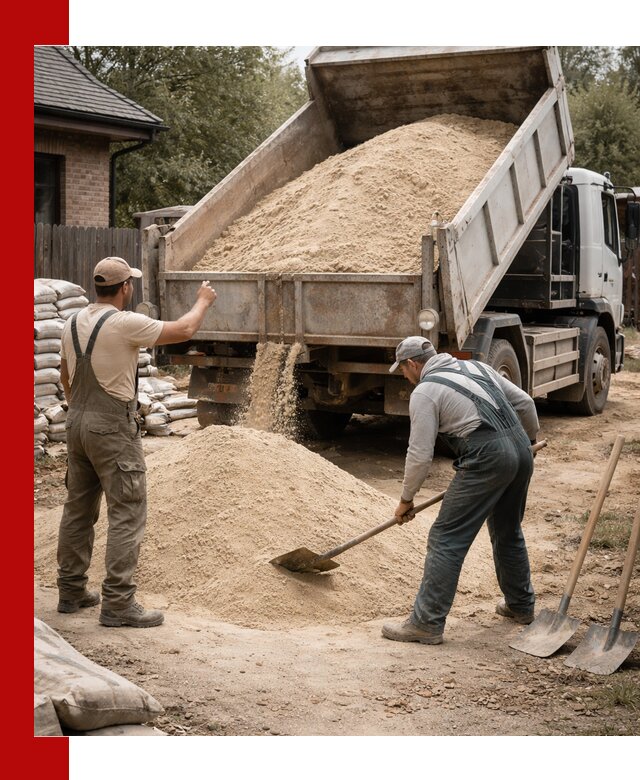 Песок для штукатурки с доставкой в Элисте качественный и чистый