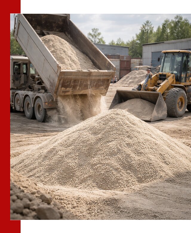 Кварцевый песок с доставкой в Элисте для строительных работ