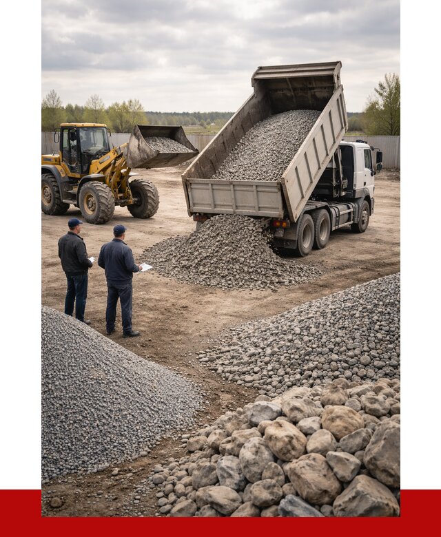 Гравий и камень с доставкой в Элисте от 4350 р. - ПРОНЕРУДЭлс