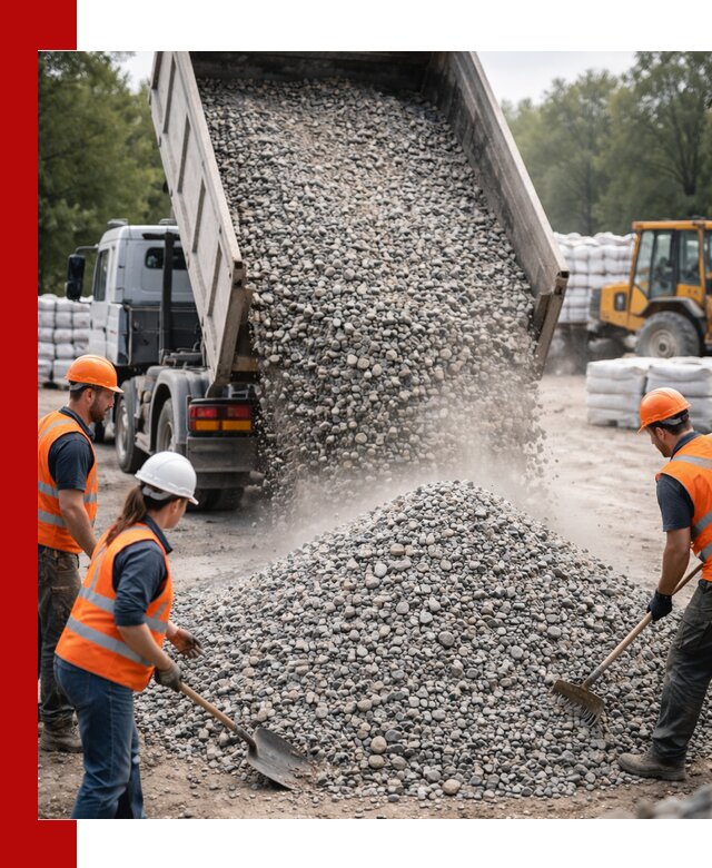 Доставка гравия и камня в Элисте оптом и в розницу