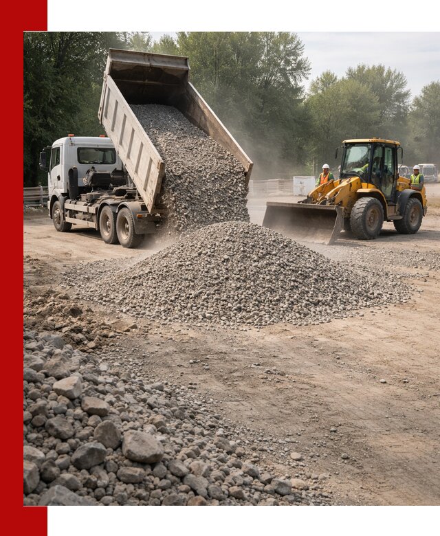 Гравий фракция 5–20 доставка в Элисте оптом и в розницу
