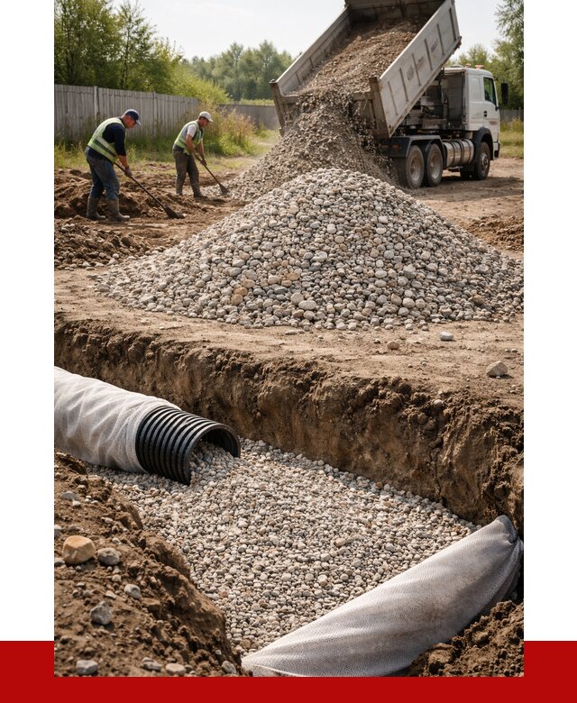 Гравий для дренажа в Элисте от 2278 р., доставка ПРОНЕРУДЭлс