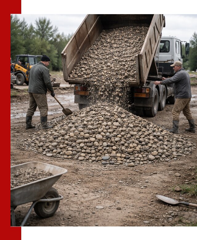 Доставка гальки речной оптом и в розницу в Элисте