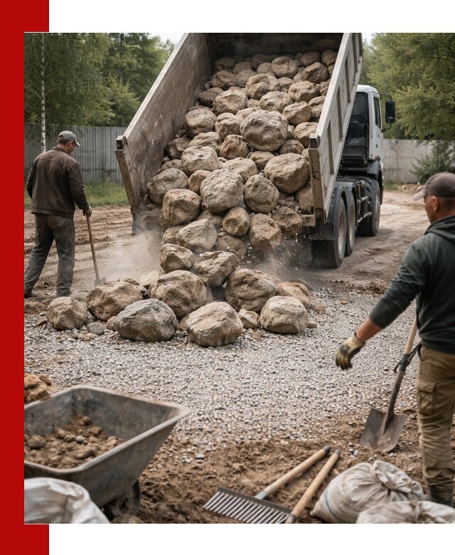 Доставка и укладка булыжника в Элисте