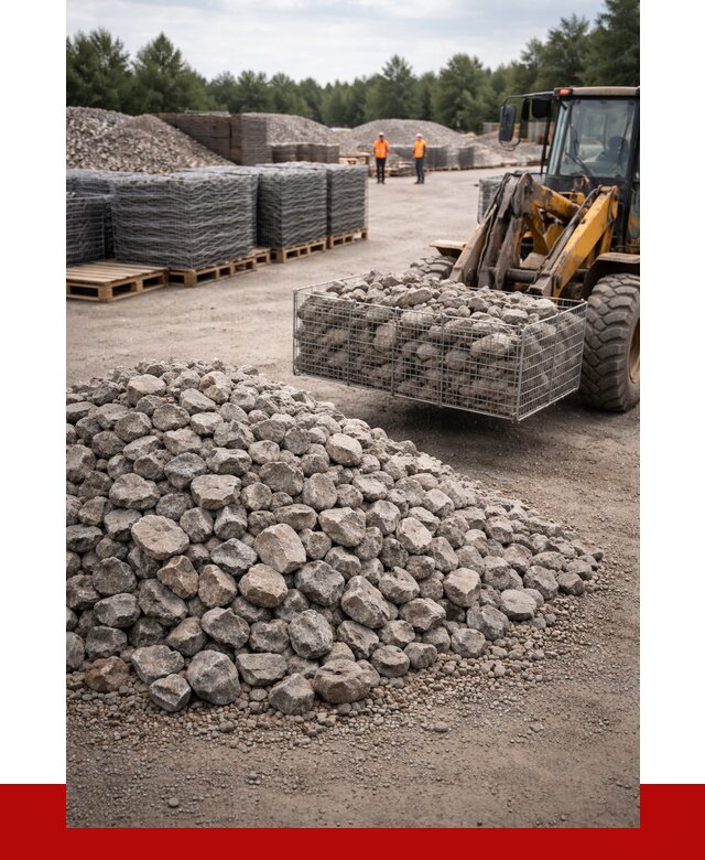 Камень для габионов фракция 70-150 в Элисте от 4350 р. | ПРОНЕРУДЭлс