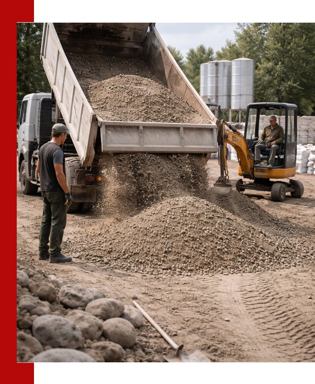 Доставка ПГС С3 в Элисте самосвалами и миксерами