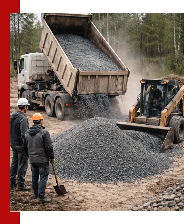 Гранитный отсев 0-5 с доставкой и разгрузкой в Элисте