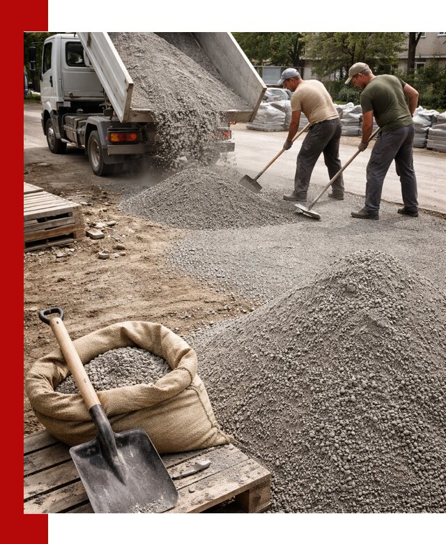 Отсев для тротуарной плитки в Элисте — доставка и укладка