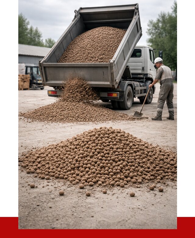 Керамзит с доставкой в Элисте от 4350 р. за м3 | ПРОНЕРУДЭлс