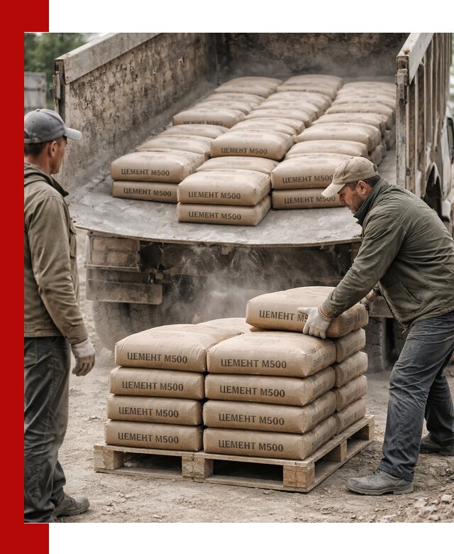 Цемент М500 с доставкой самосвалом в Элисте