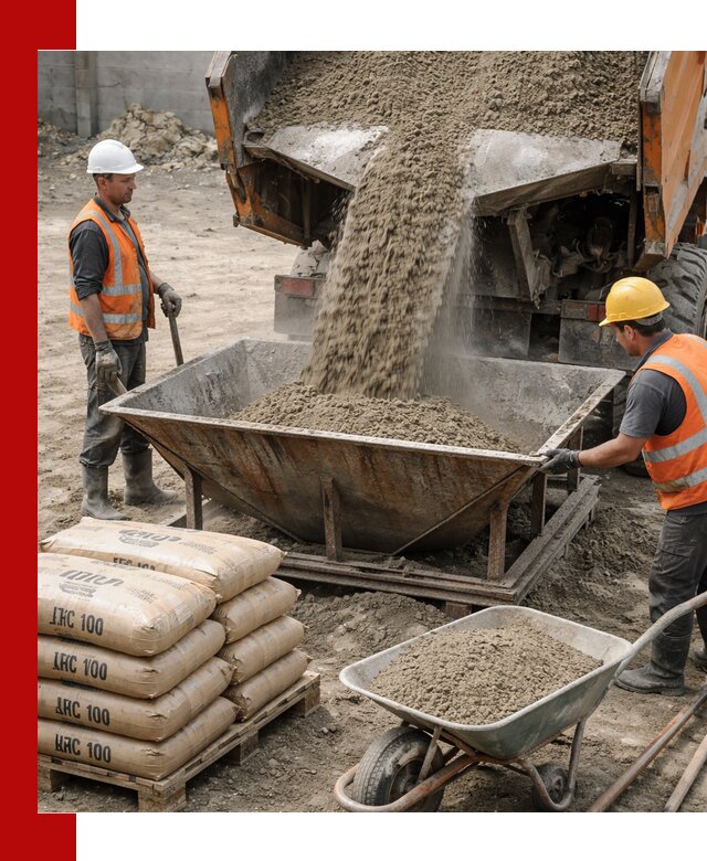 Доставка цементно-песчаной смеси М100 в Элисте