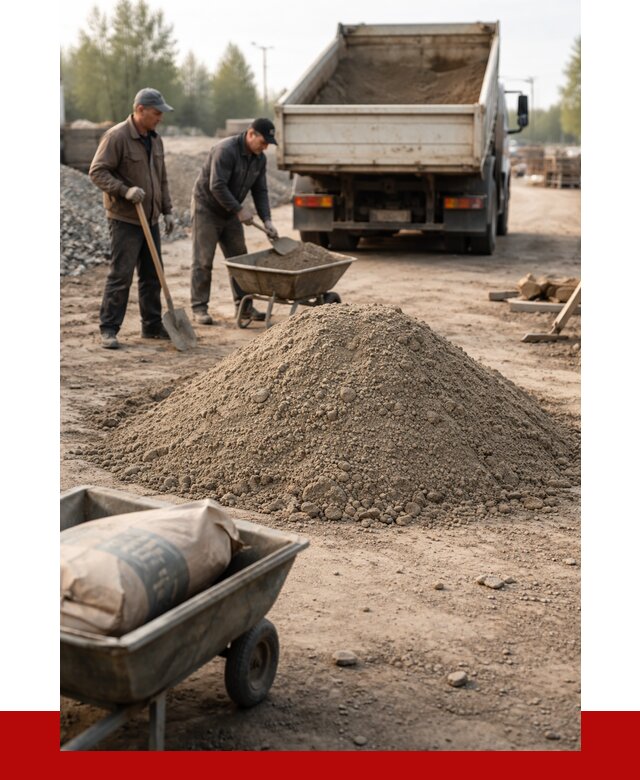 Цементно-песчаная смесь М150 в Элисте от 4867 р. | ПРОНЕРУДЭлс