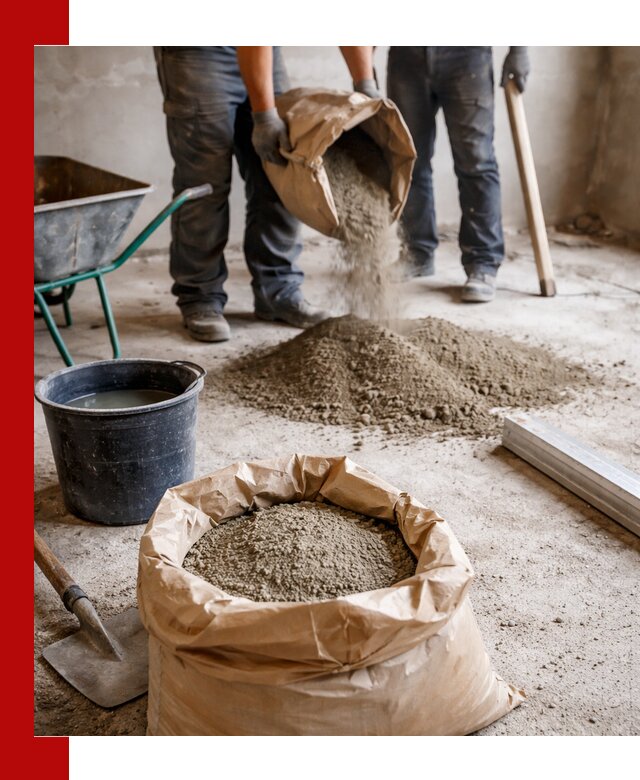 Доставка сухой смеси для стяжки в Элисте