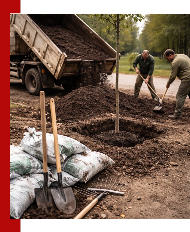 Грунт для посадки деревьев в Элисте — доставка и подготовка почвы