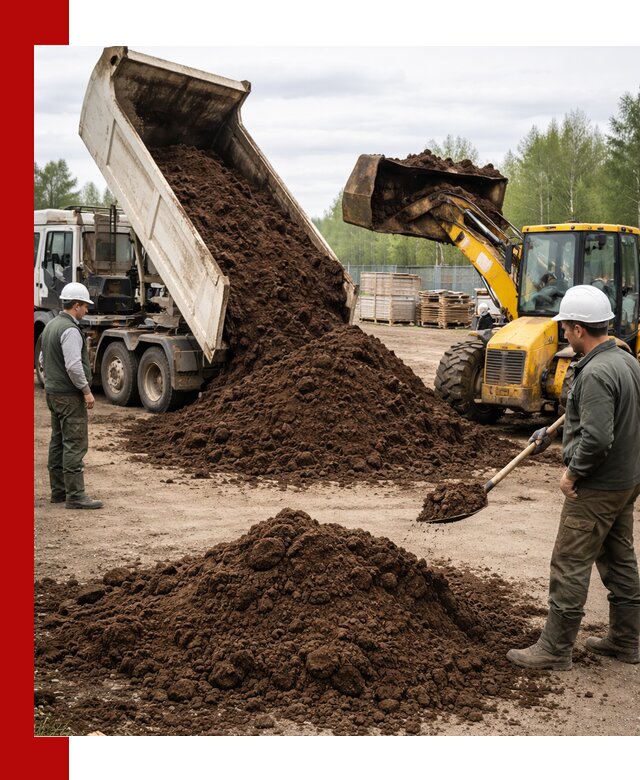 Доставка торфа оптом и в мешках в Элисте