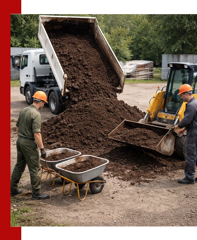 Доставка торфо-земляной смеси в Элисте для огорода и ландшафта