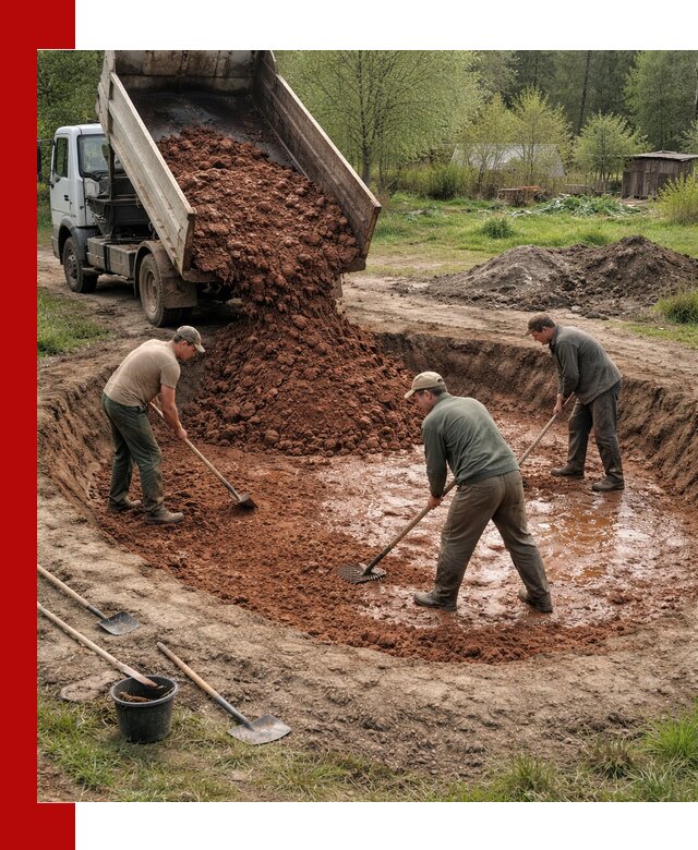 Купить качественную глину для пруда в Элисте