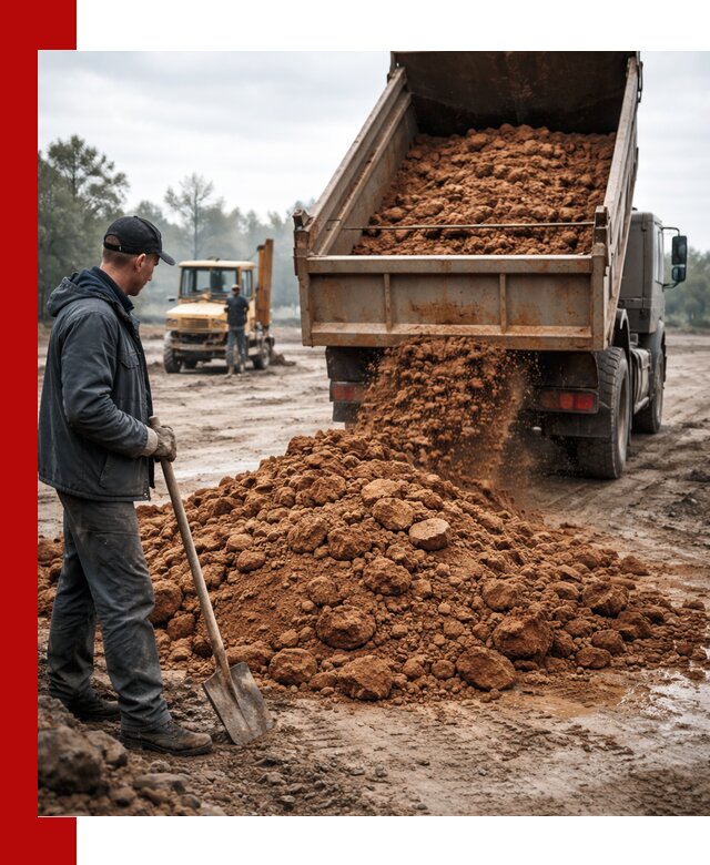 Глина для засыпки в Элисте с доставкой самосвалами