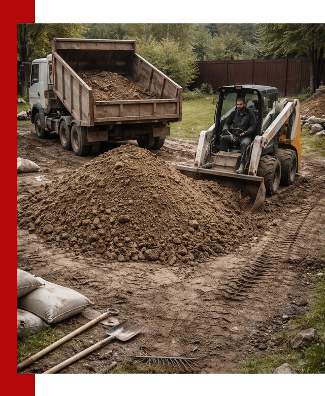 Суглинок для планировки участков в Элисте с доставкой и выгрузкой