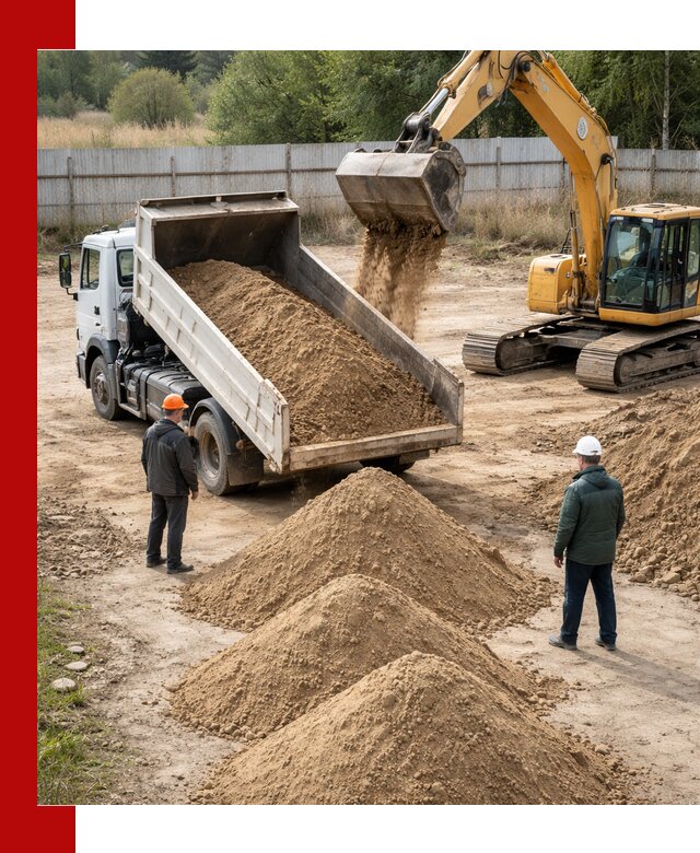 Доставка супеси вагонными и автопартиями в Элисте