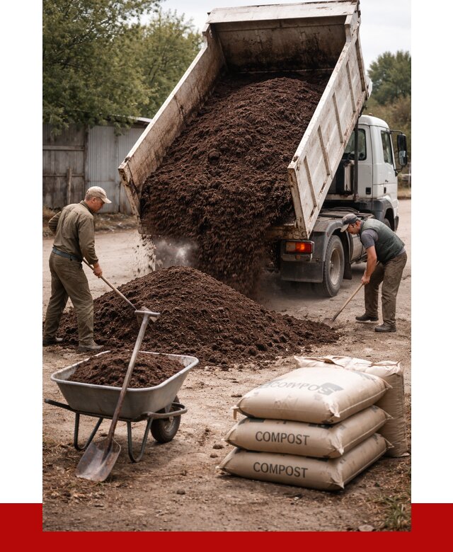 Купить компост в Элисте от 4350 р. за куб с доставкой | ПРОНЕРУДЭлс