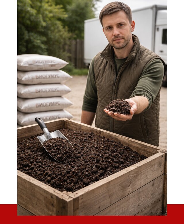 Купить биогумус в Элисте с доставкой от 8803 р. за куб | ПРОНЕРУДЭлс