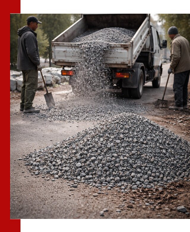 Гранитная крошка для посыпки дорог и тротуаров в Элисте