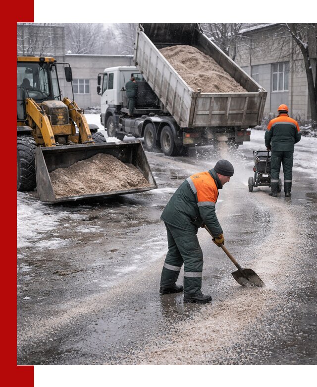 Реагент против гололеда с доставкой и нанесением в Элисте
