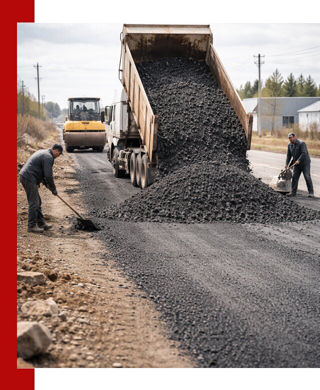 Асфальтовая крошка для дорог в Элисте — поставка и доставка