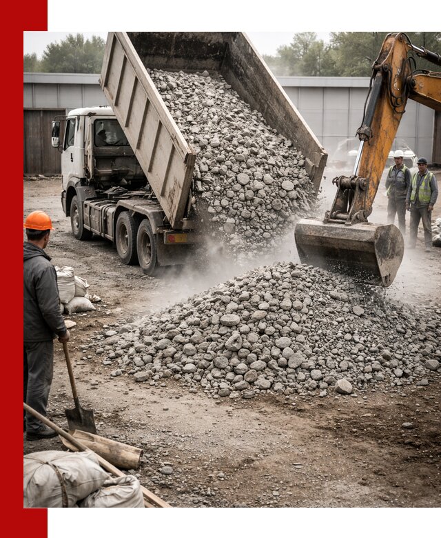 Доставка дробленого бетона в Элисте оптом и в розницу