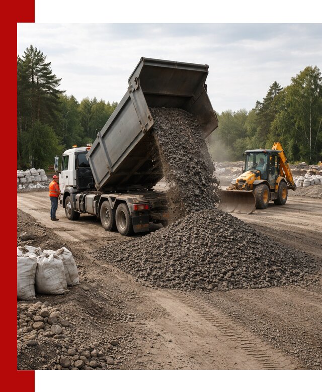 Доставка дробленого асфальта в Элисте для дорожных работ