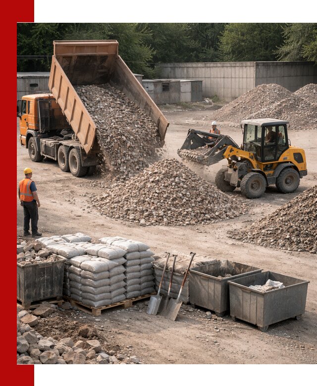 Вторичные материалы для отсыпки в Элисте — поставка и доставка