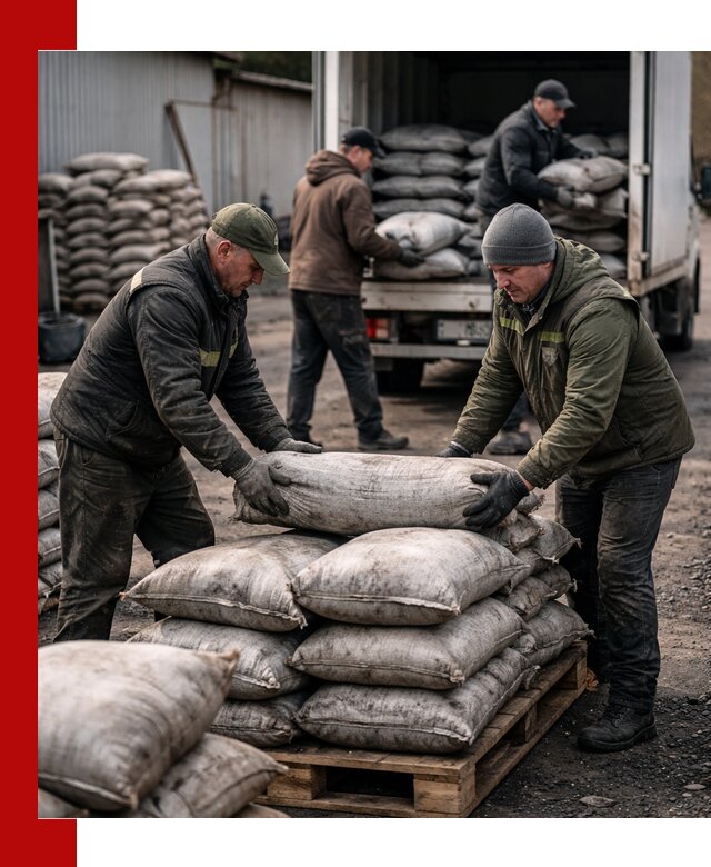 Доставка угля в мешках по выгодным ценам в Элисте