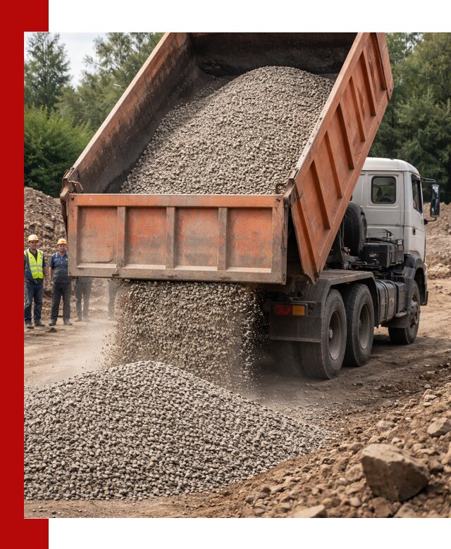 Доставка сыпучих материалов самосвалом в Элисте быстро и надежно