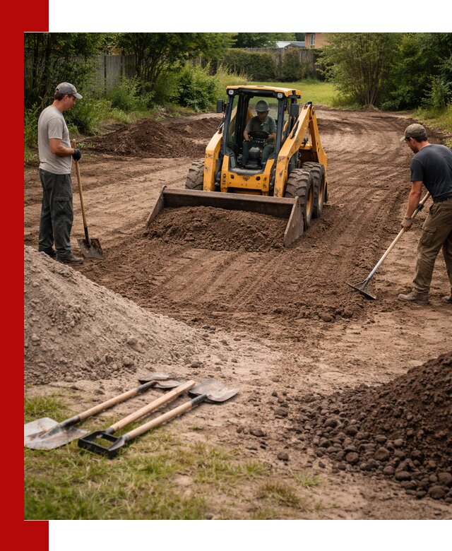 Планировка участка грунтом с вывозом и доставкой в Элисте
