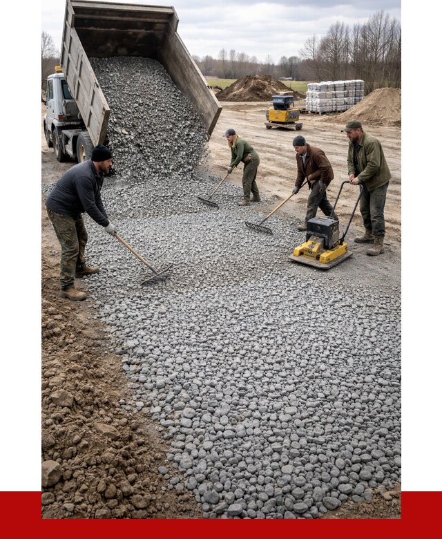 Устройство щебеночной подушки в Элисте от 4660 р. ПРОНЕРУДЭлс